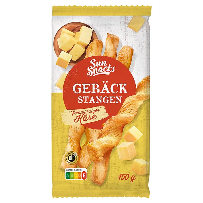 SUNSNACKS Gebäckstangen 150 g, Käse