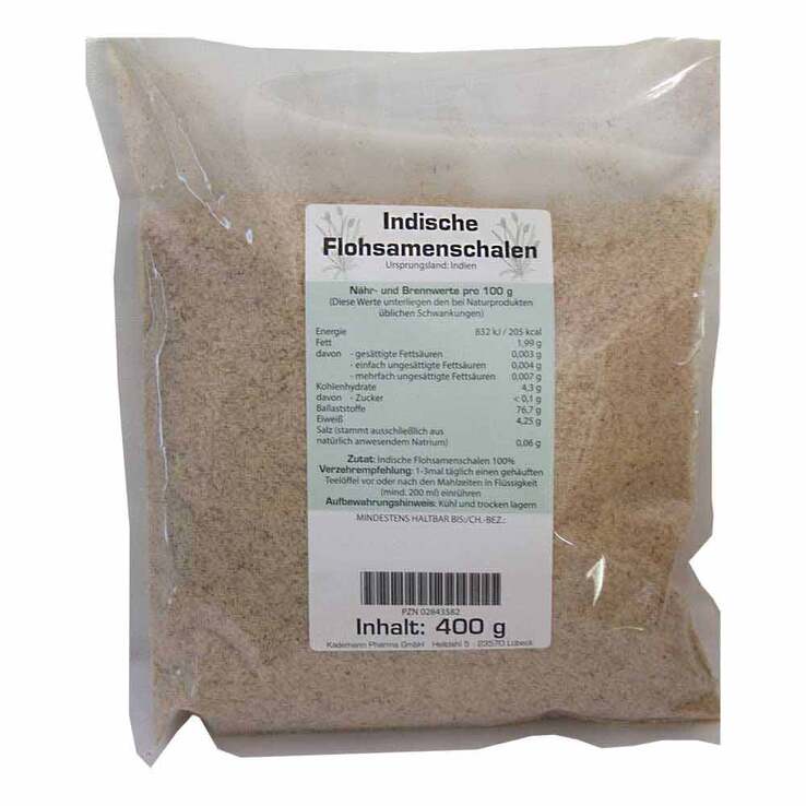 Indische Flohsamenschalen 400g Beutel, 400 g