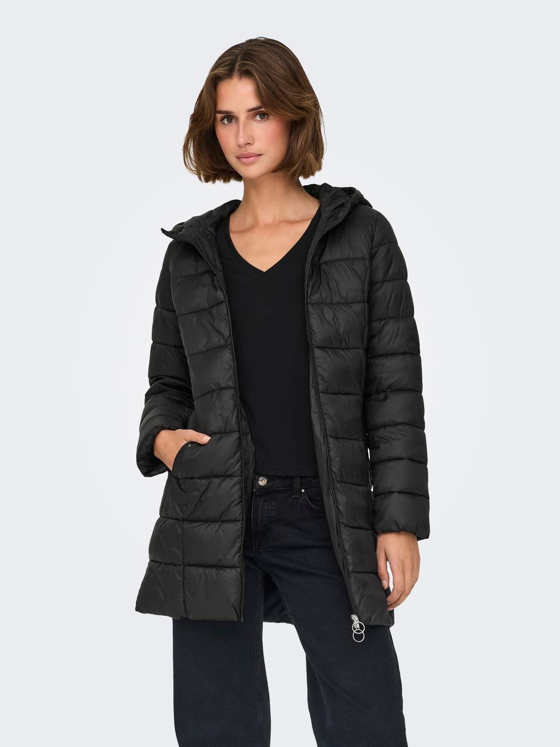 JDYZULU Steppmantel Black