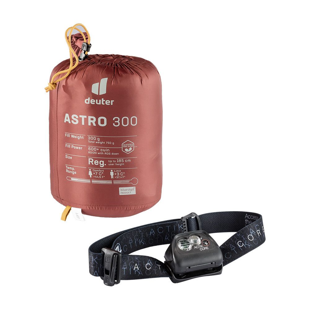 Deuter ASTRO 300 +3°C - Sac de couchage redwood-curry