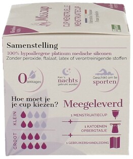 Eco Conseils Misscup Menstruatie Cup Klein Kleurloos 1ST