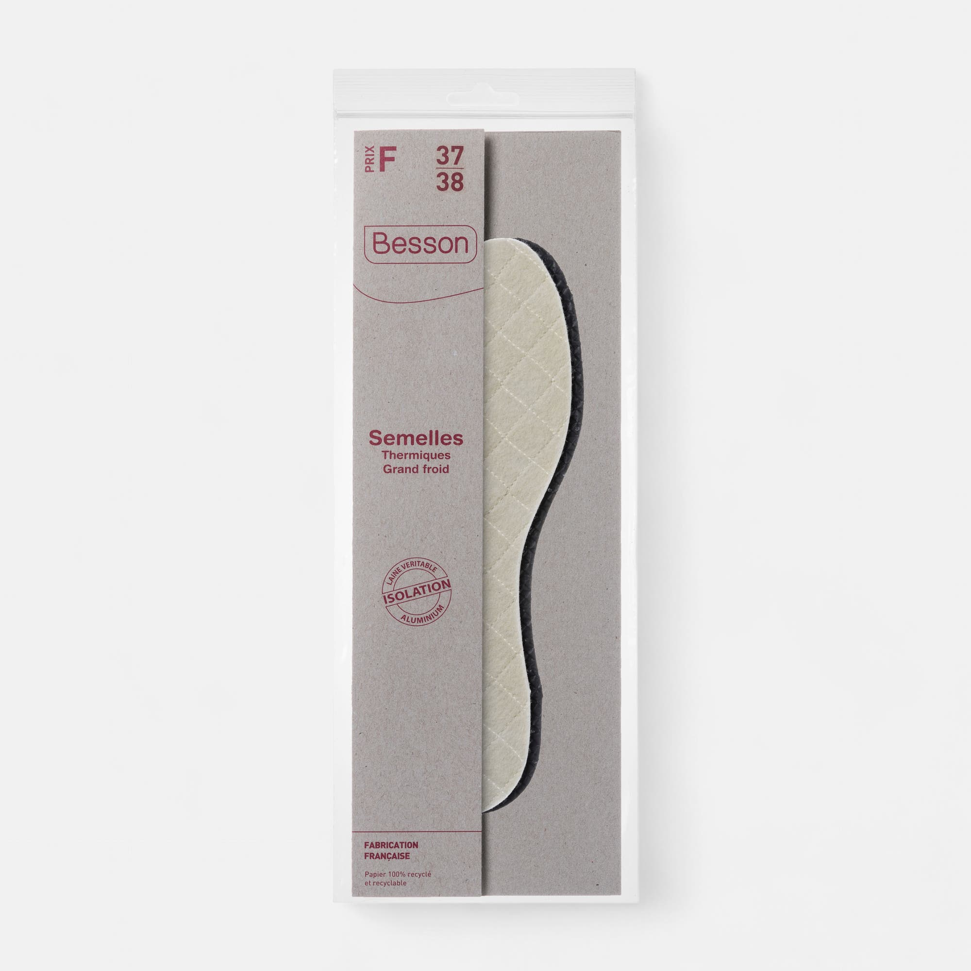 Semelles thermiques 37 38 blanc