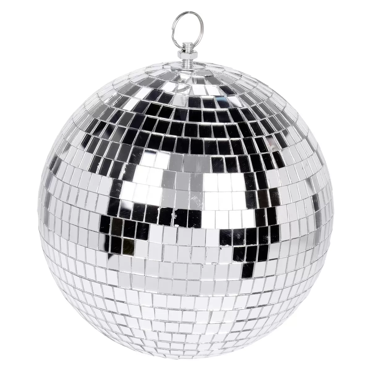 Weihnachtskugel, gross XMAS Silber