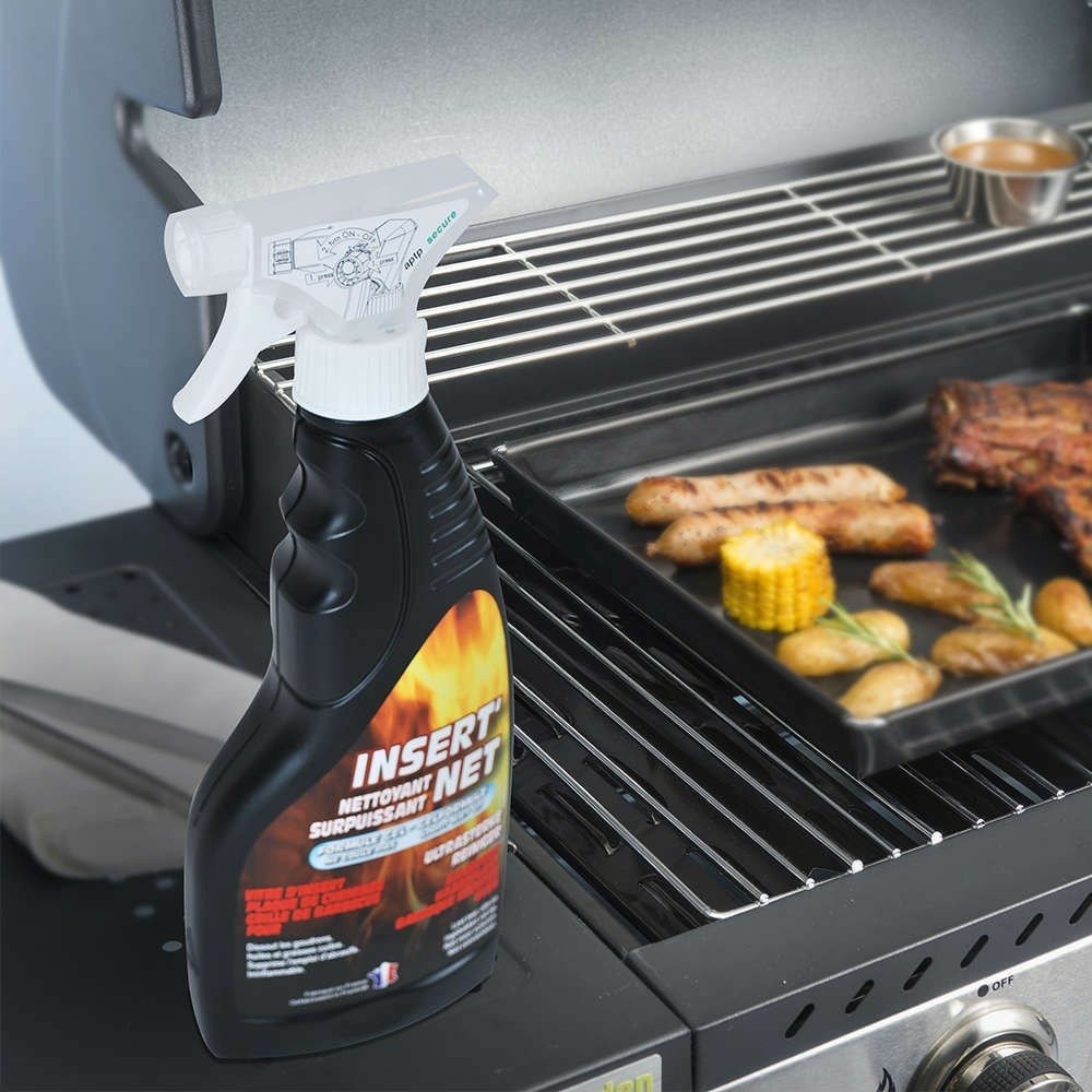 Nettoyant surpuissant insert'net 500 ml pour cheminée, barbecue et surfaces difficiles - nettoie, dégraisse, ne coule pas