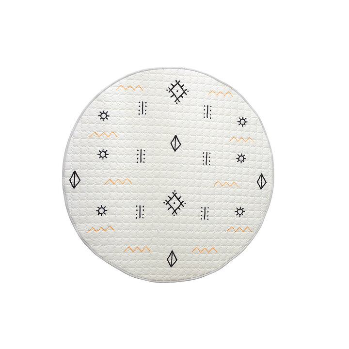 Speelkleed baby rond - Noa Aztec Creme