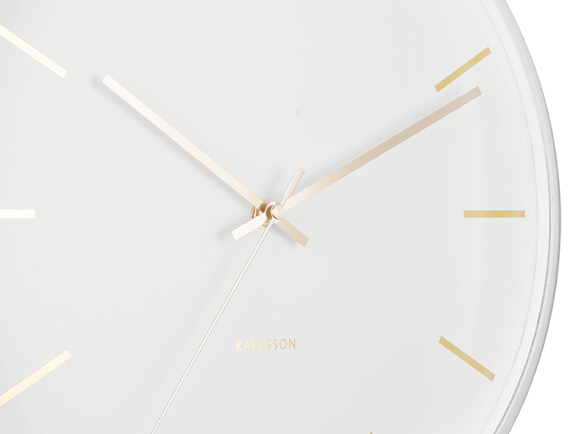 Karlsson - Wandklok Globe - Wit - Ã40cm