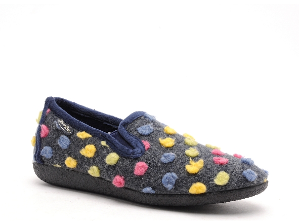 Semelflex chaussons femme violaine bleu