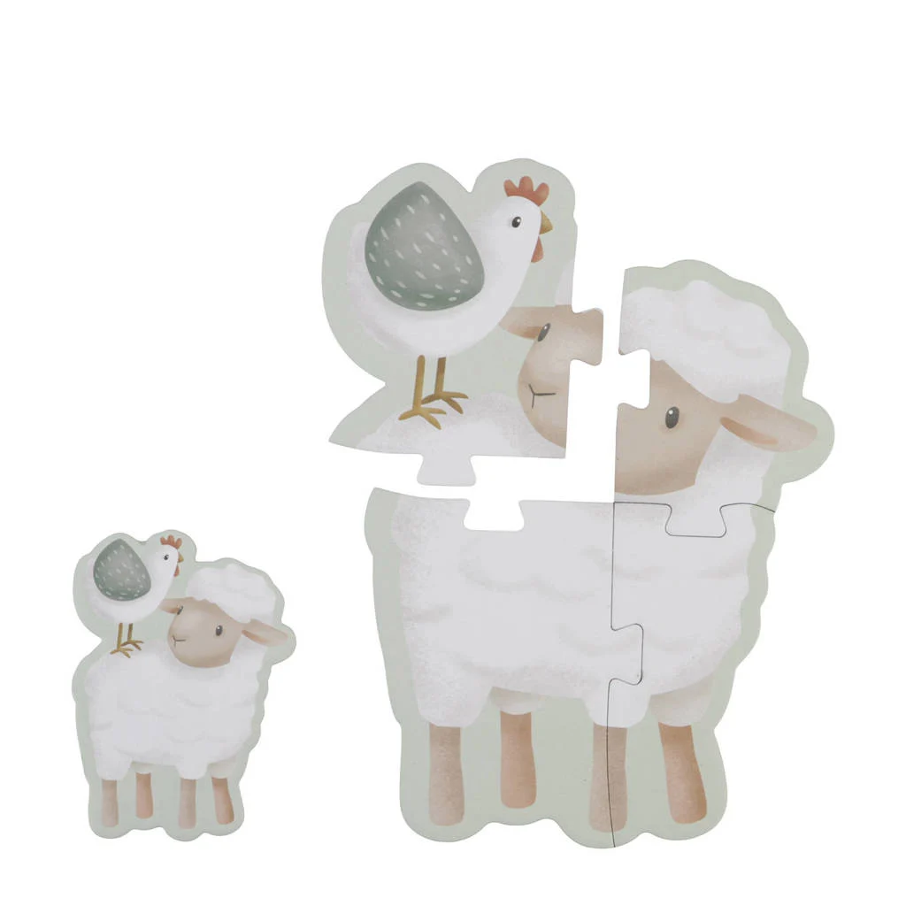 6 in 1 puzzel little farm legpuzzel 35 stukjes