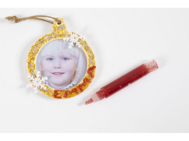 Creativ Company Bastelset Weihnachtskugeln Bilderrahmen Fot Bilderrahmen für den Weihnachtsbaum