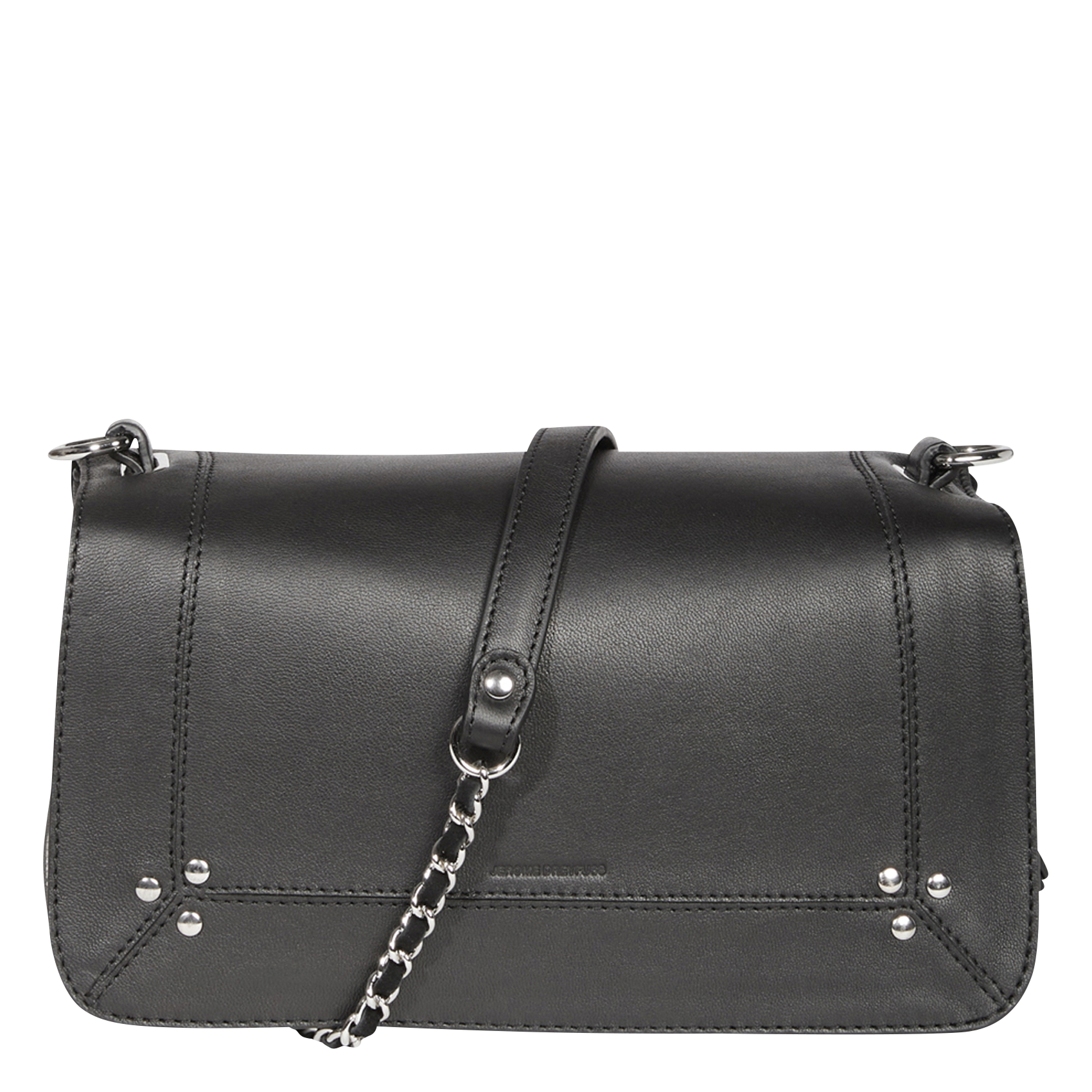 BOBI - Sac bandoulière en cuir | Noir