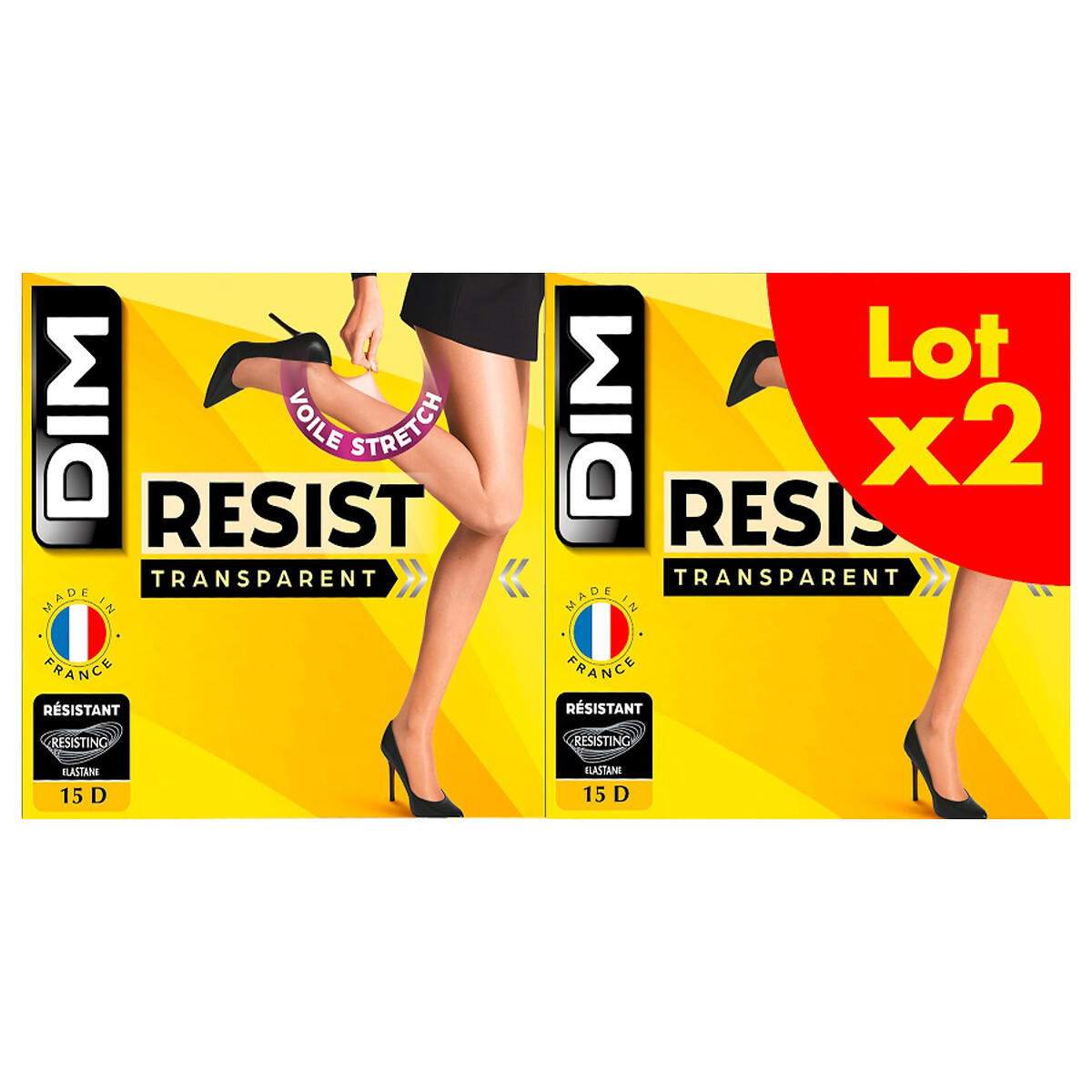 Conjunto de 2 calcinhas Beauty Resist - 15 deniers