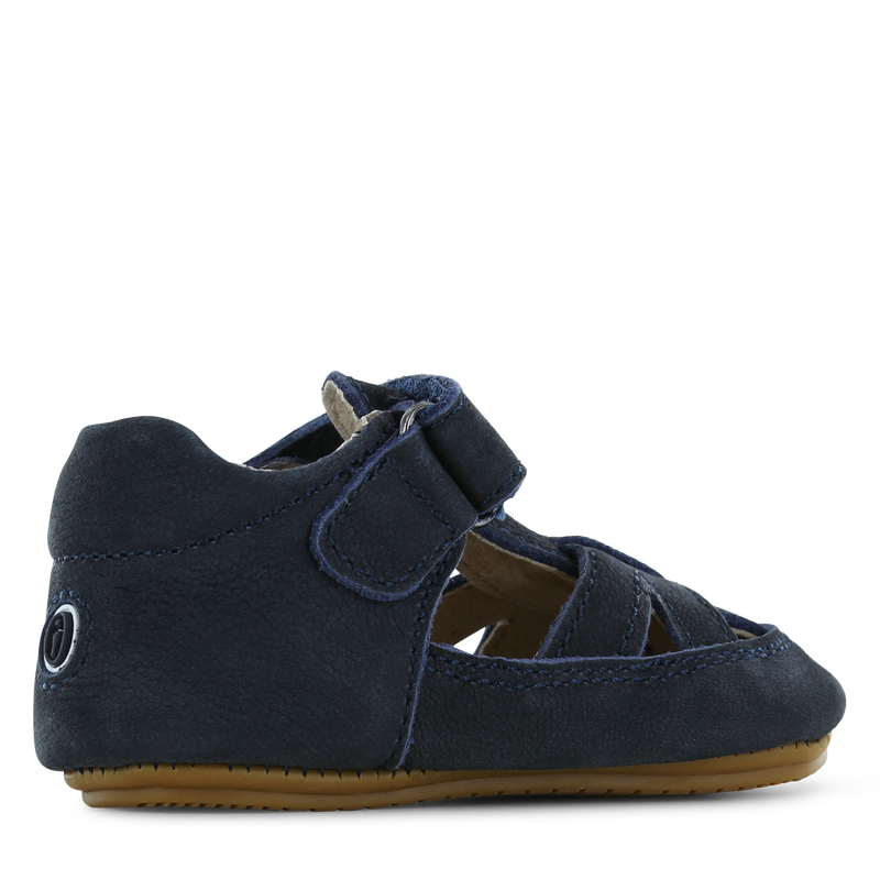 Shoesme donkerblauw BABY-PROOF® open schoentje Microleer | Jongens schoenen