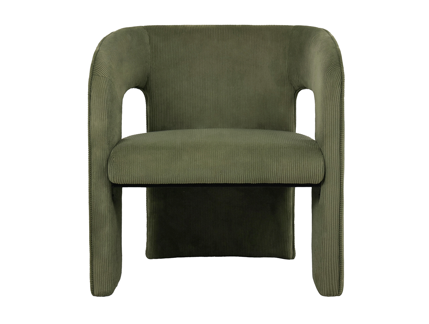 Chair Vigor corduroy moss green