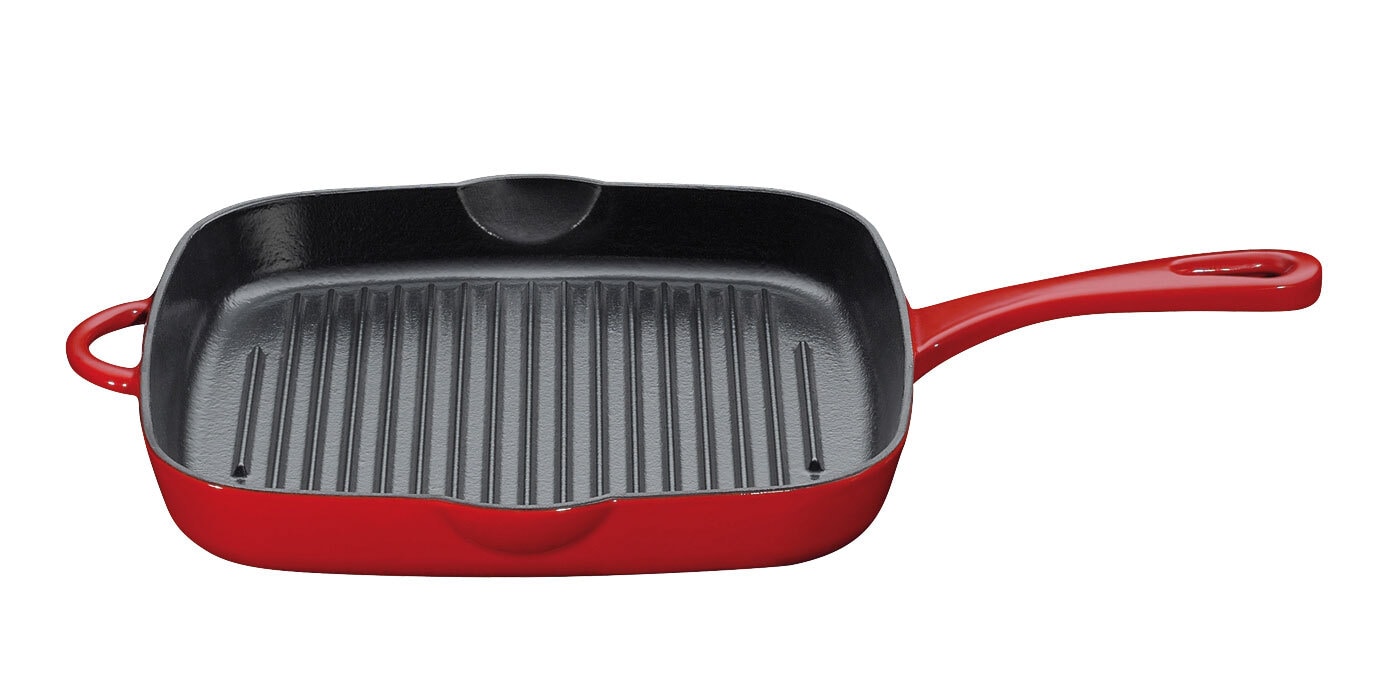 KÜCHENPROFI Grillpfanne PROVENCE 26 cm rot