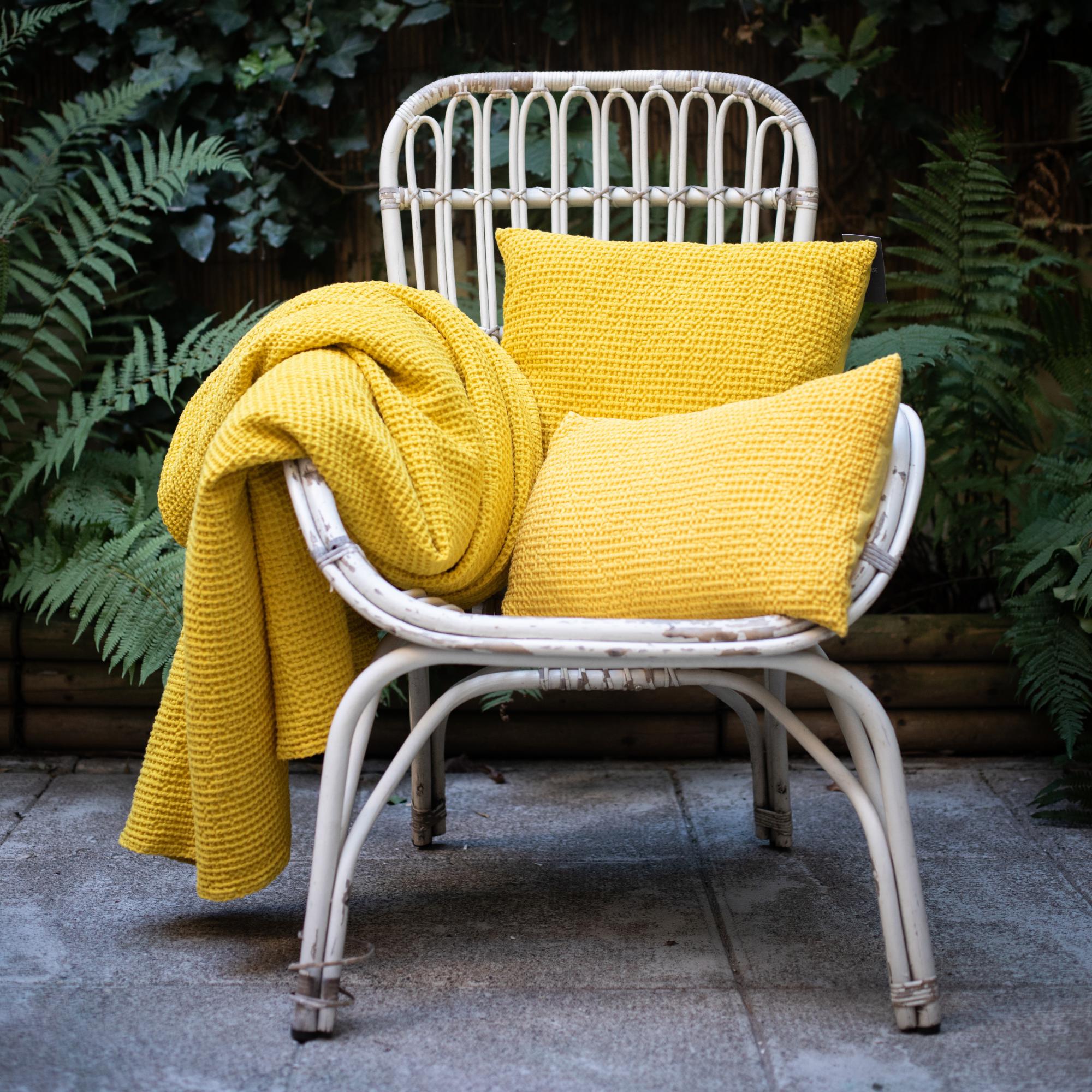 Coussin maia craie 45 x 45 cm