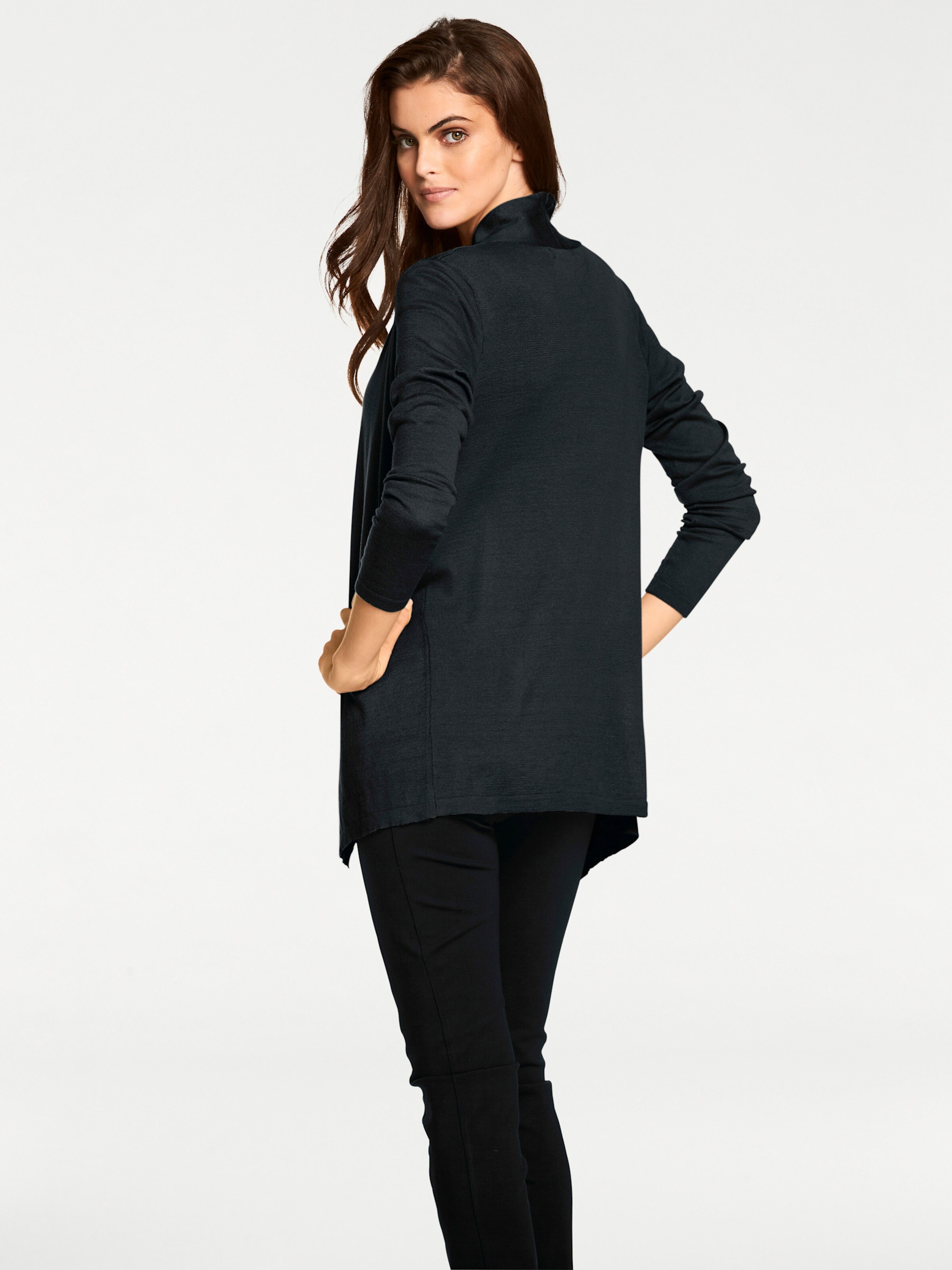 heine Strick-Twinset in schwarz