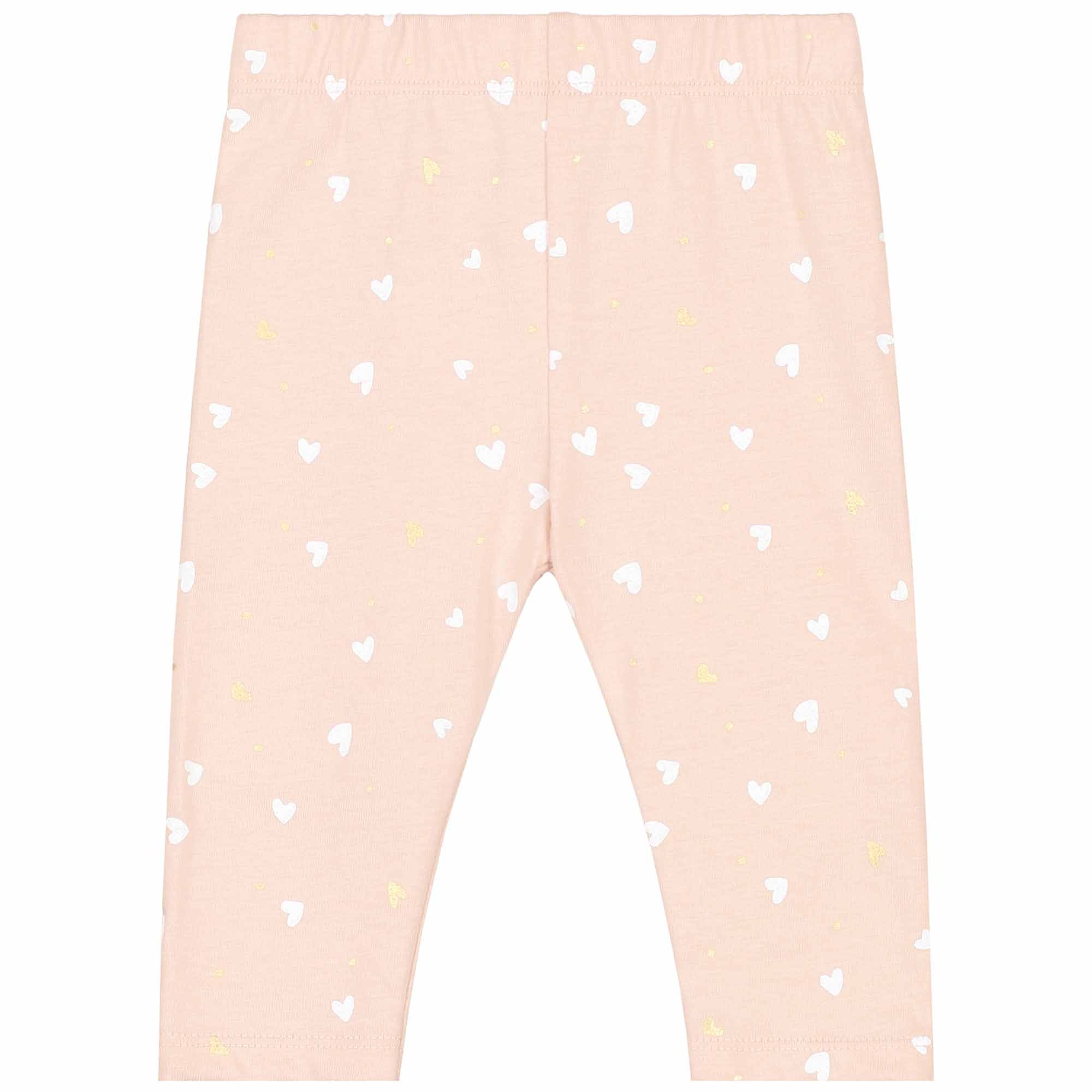 Prénatal baby pyjama hartjes roze