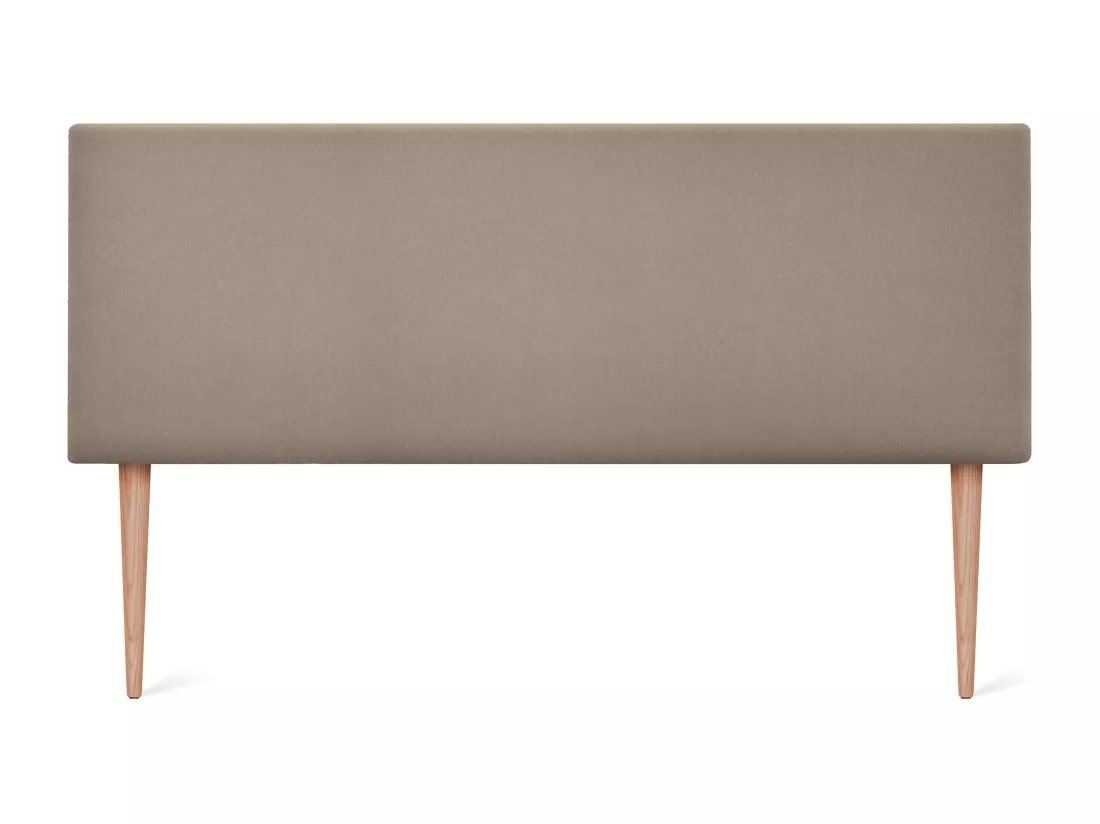 DHOME Tête de lit en tissu Aqualine lisse 160x105cm avec pieds Lits 150/160 - Terre