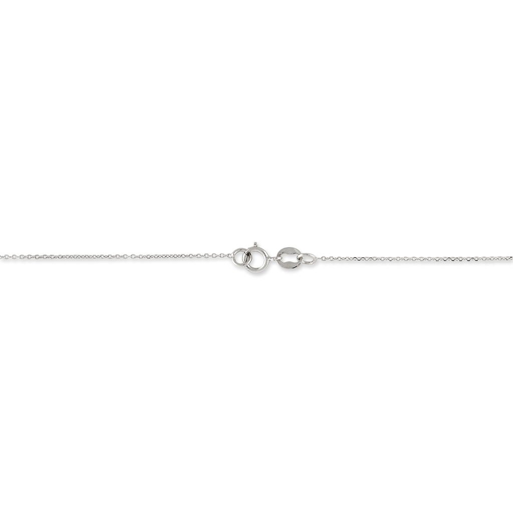 Collier Ponama Or Blanc Oxyde De Zirconium