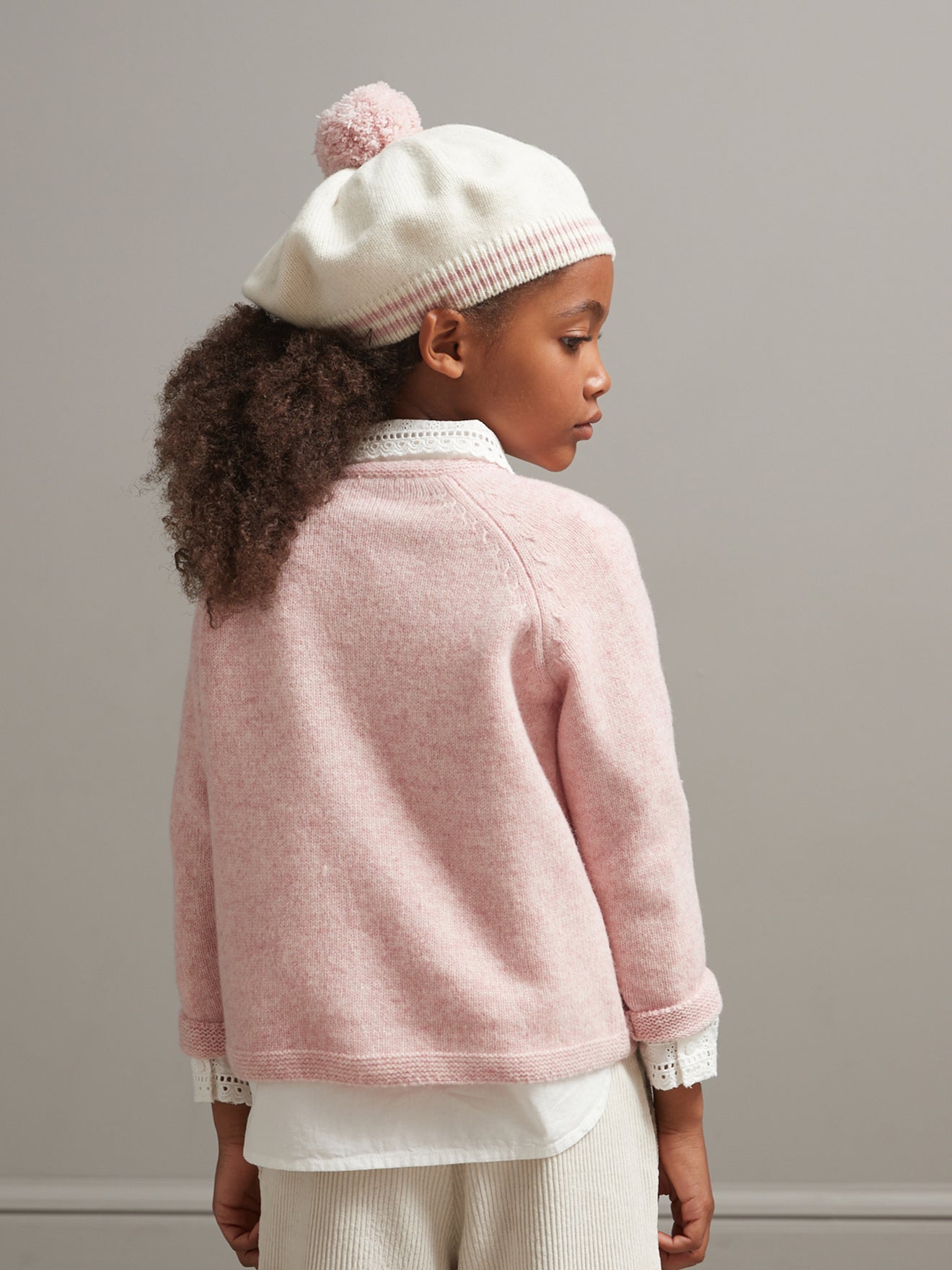 Cardigan Fille en laine mérinos