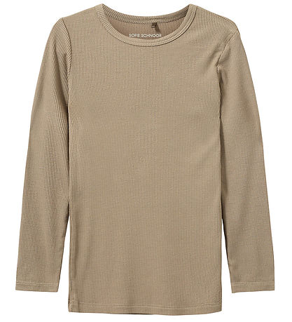 Sofie Schnoor Bluse - Rib - Petrician - Dark Sand
