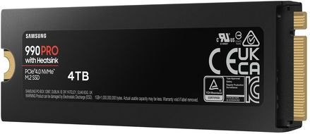 Samsung 990 PRO - Interne SSD - Heatsink - PCIe 4.0 - NVMe M.2 - 4 TB