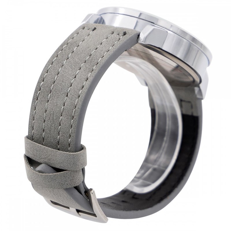 Montre Homme M. JOHN bracelet Cuir Gris