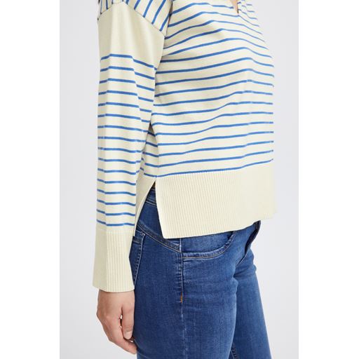 Fransa Carmen Striktrøje, Beaucoup Blue Mix, XXL