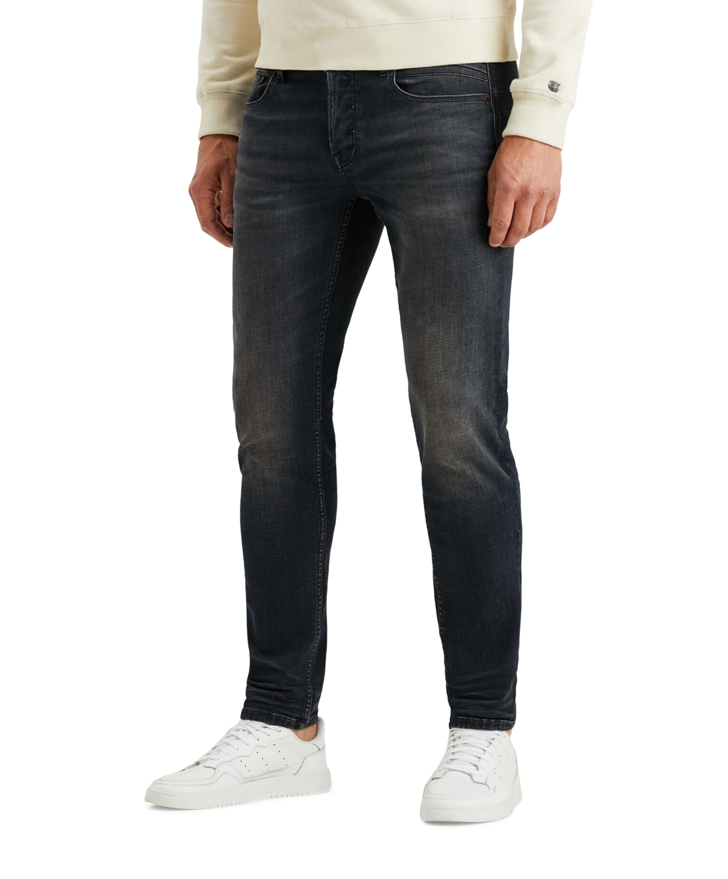 Cast Iron SHIFTBACK TAPERED NIGHT COAL BLACK heren jeans blauw