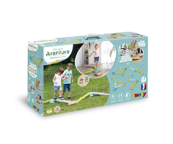 Smoby Adventure Balance Course, 2 År, 6 År, Plast, Flerfarvet