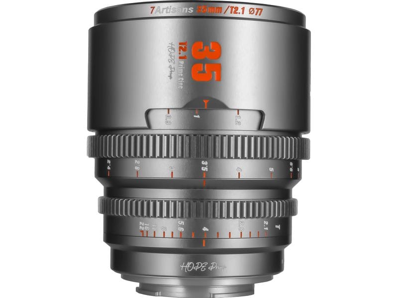 7Artisans Festbrennweite 35mm T/2.1 – Canon RF Kompaktes, leichtes Objektiv für Kameras mit Super35-Sensoren