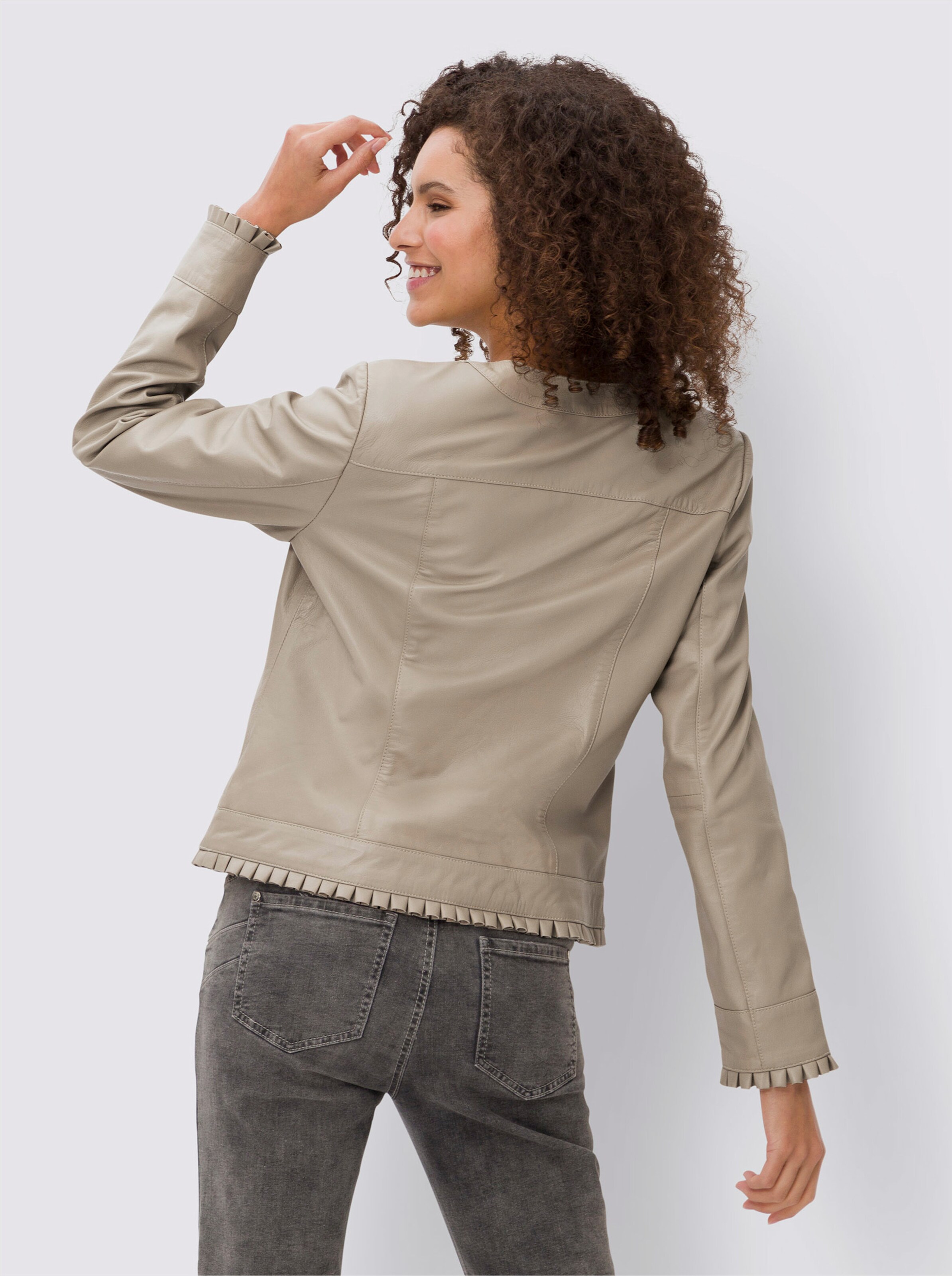 Leder-Jacke