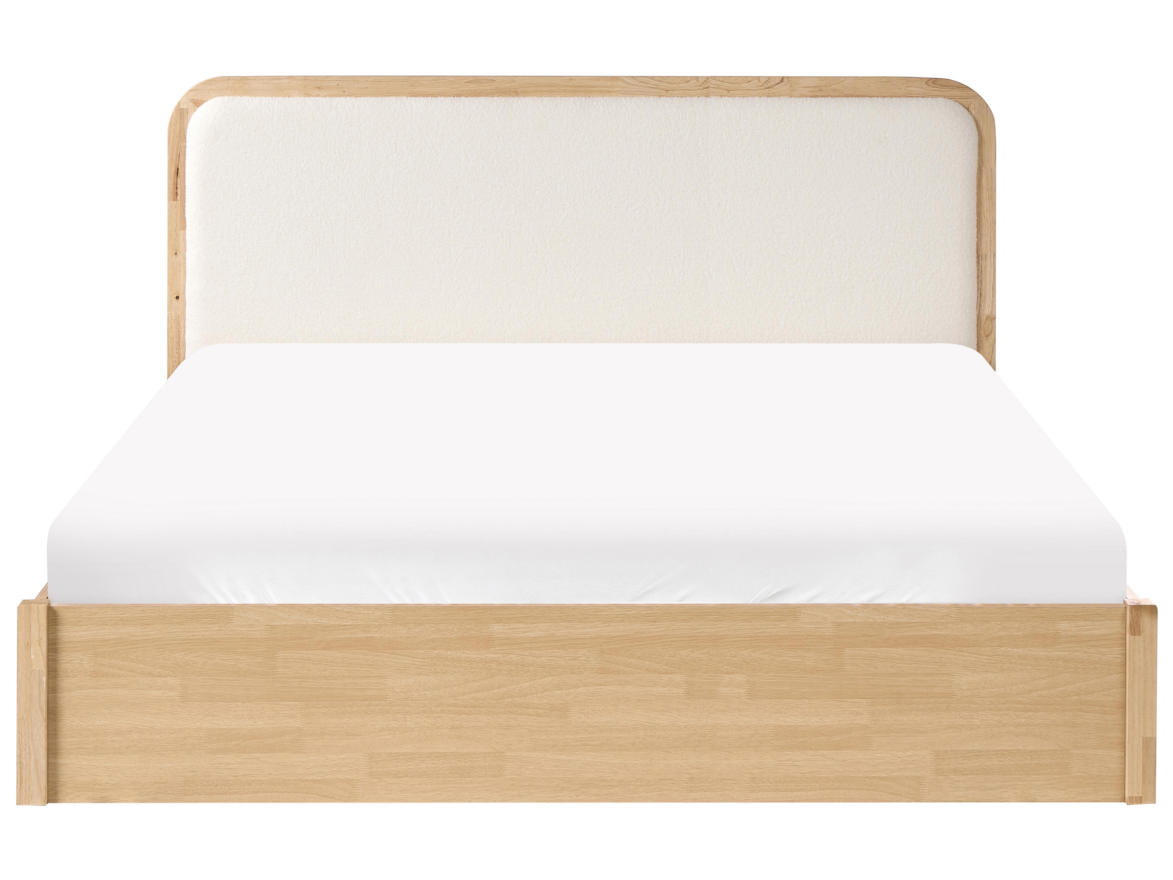 Bed met opbergruimte PEROUGES 180 x 200 cm Lichtbruin