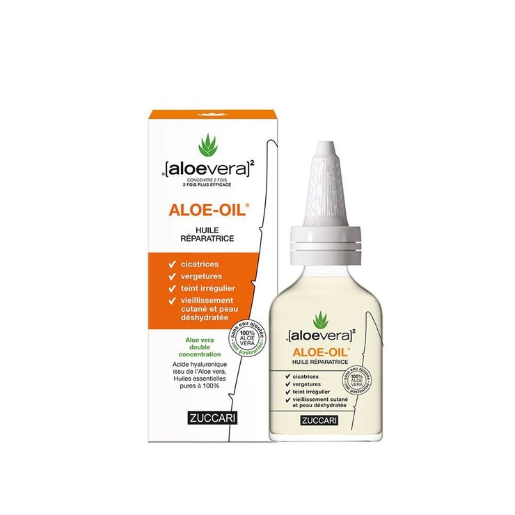 ALOE-OIL Huile réparatrice Aloe vera et Huiles essentielles acide hyaluronique 50ml [aloevera]2 Zuccari