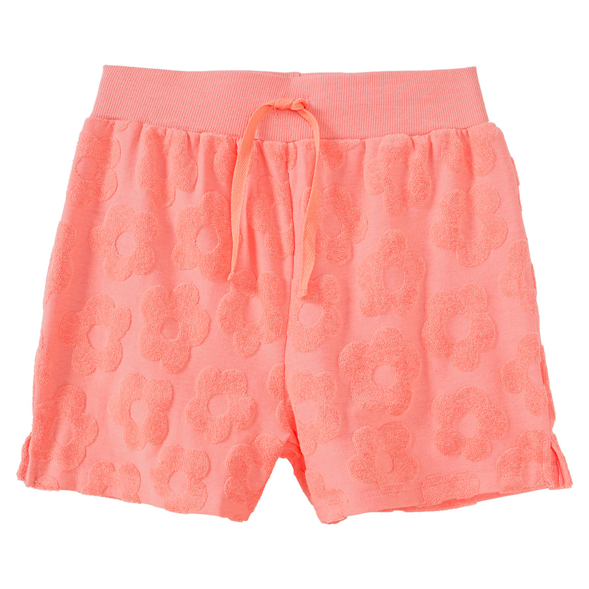 Yigga Mädchen Frottee-Shorty mit Ausbrenner-Muster apricot