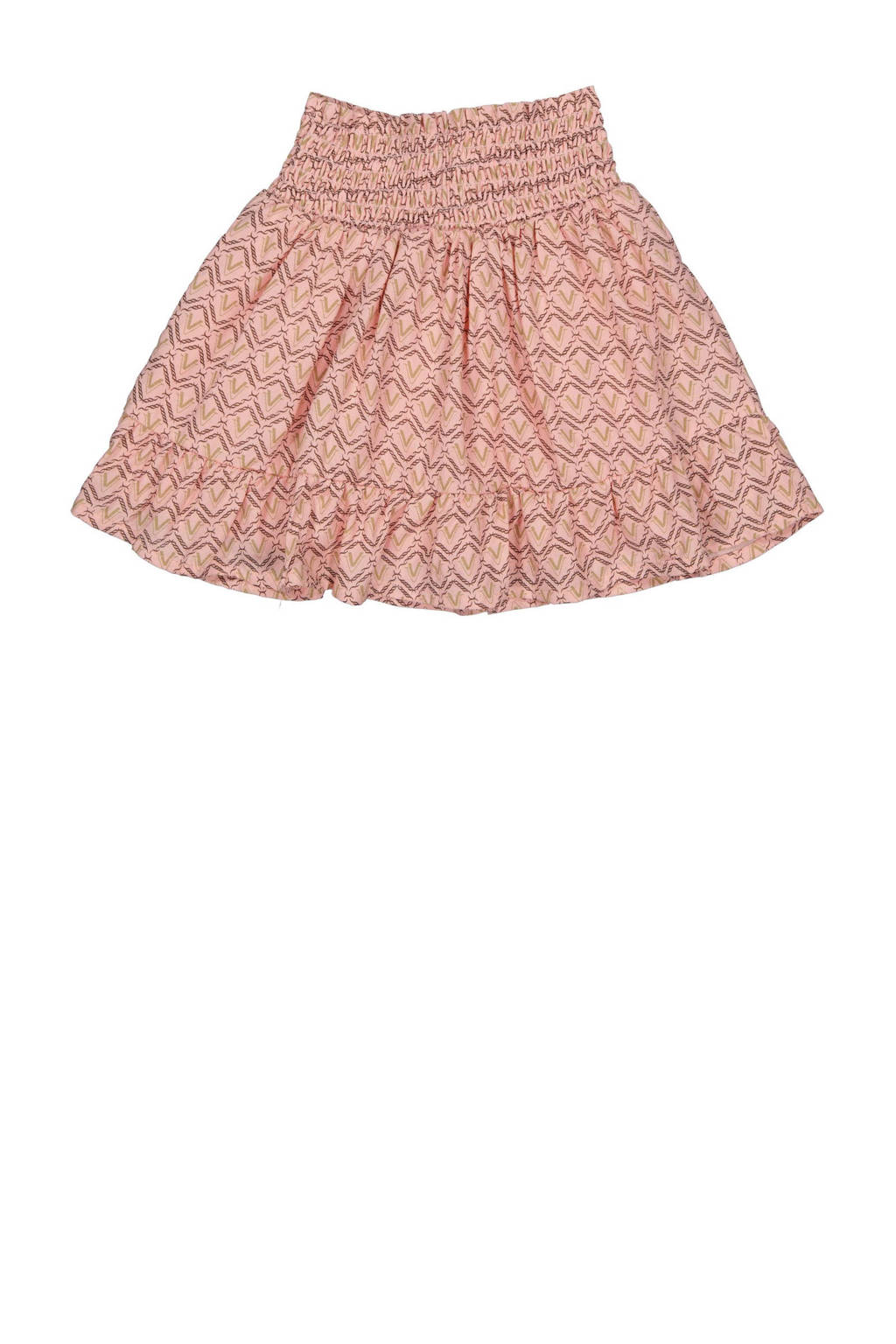 LEVV rok GINNY met all over print roze
