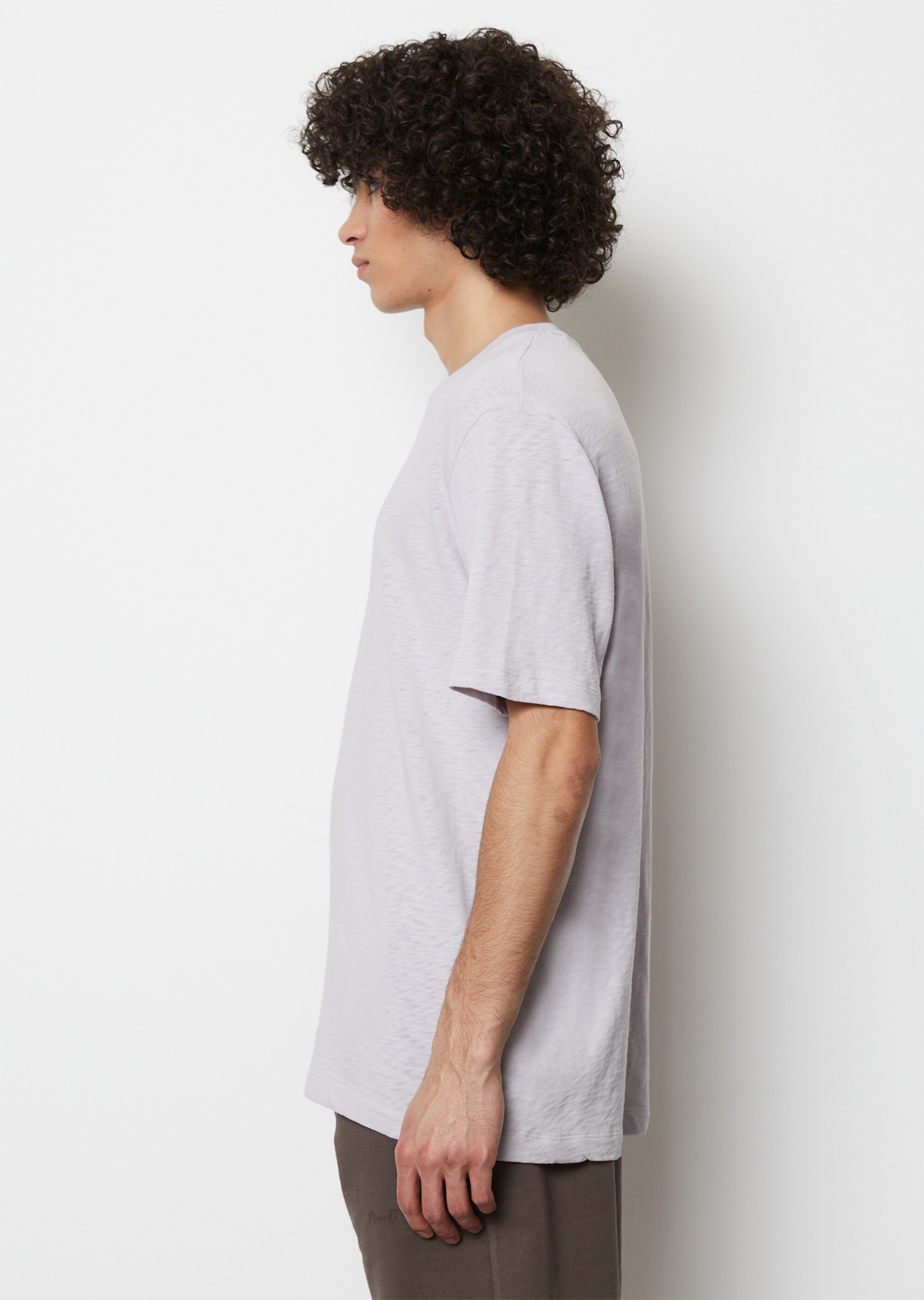 T-Shirt regular aus weichem Bio-Baumwoll-Slub-Garn