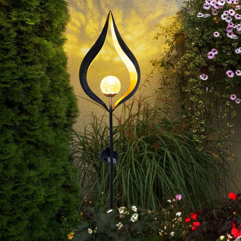 3er Set Design LED Solarleuchten für den Außenbereich