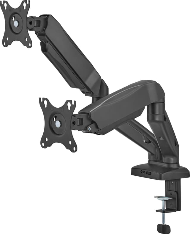 Essentials Dual Spring skærm-arm (sort)