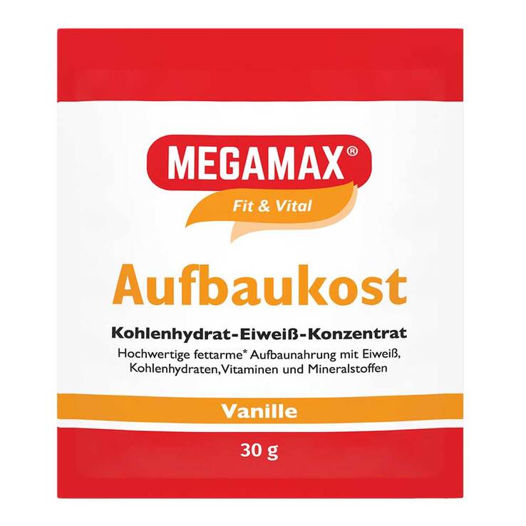 Megamax Aufbaukost Vanille Pulver, 30 g