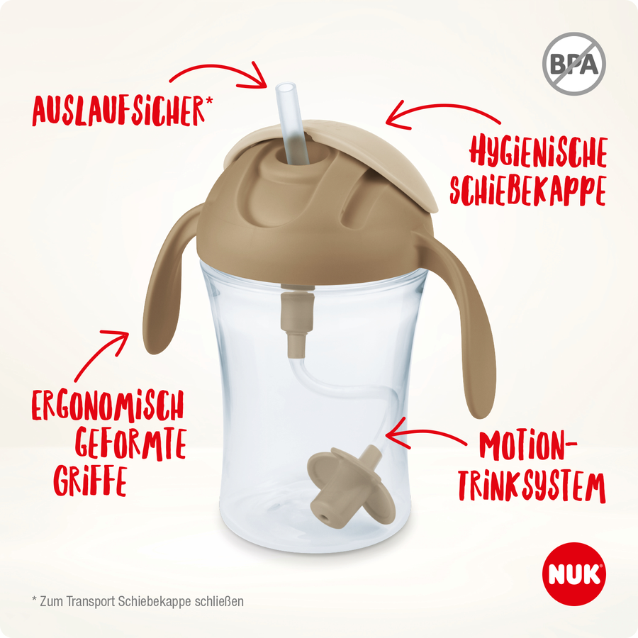 NUK Trinkflasche Motion Cup in grün