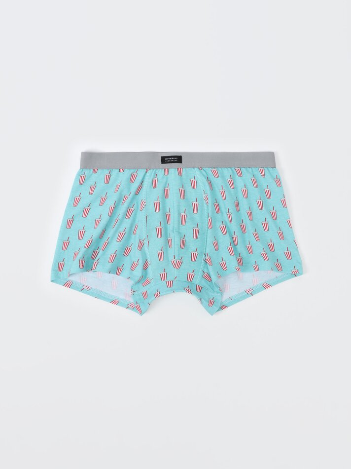 Pacote com 5 cuecas boxer combinadas - Cores Variadas