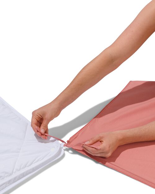 housse de couette en coton doux 140x200/220 blush
