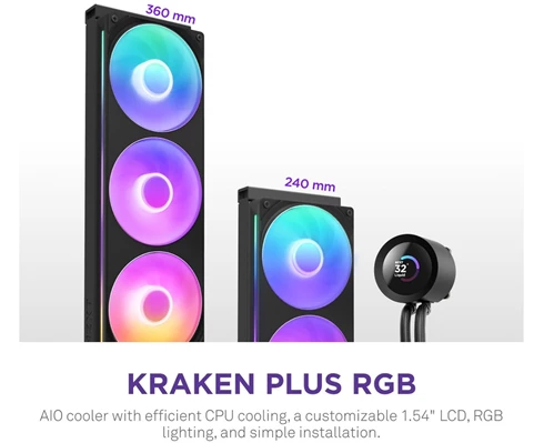 NZXT Kraken Plus 240 RGB Black