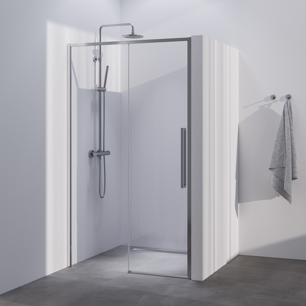 Brauer Season nisdeur met schuifdeur 100cm RVS