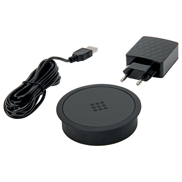 Chargeur sans fil VersaCharger, technologie QI, diamètre 88mm, Noir