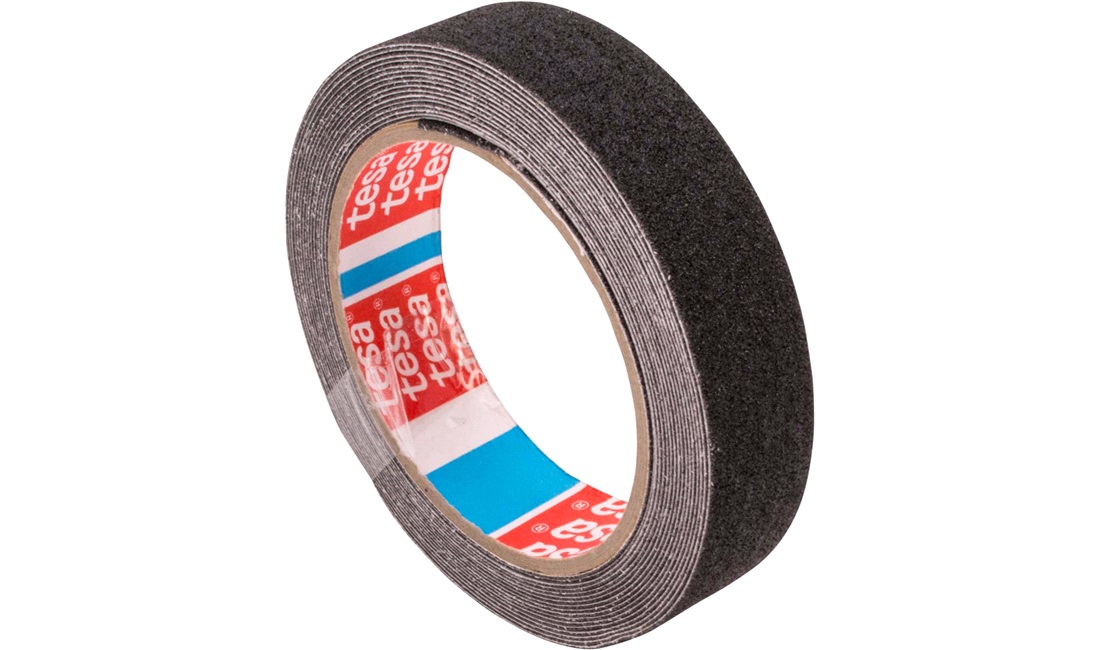 TESA, Skridsikker tape, sort 25mm x 5mtr