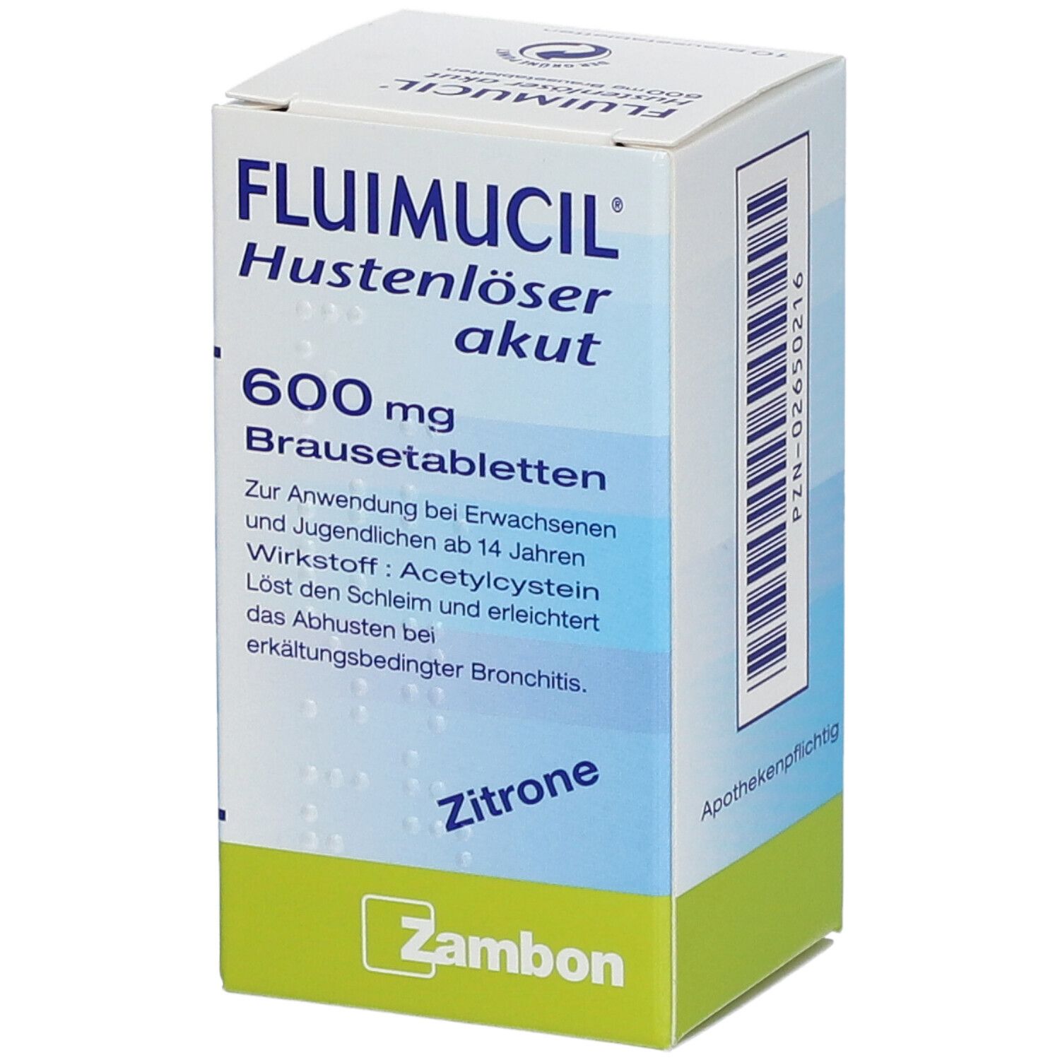 FLUIMUCIL® Hustenlöser akut 600 Brausetabletten