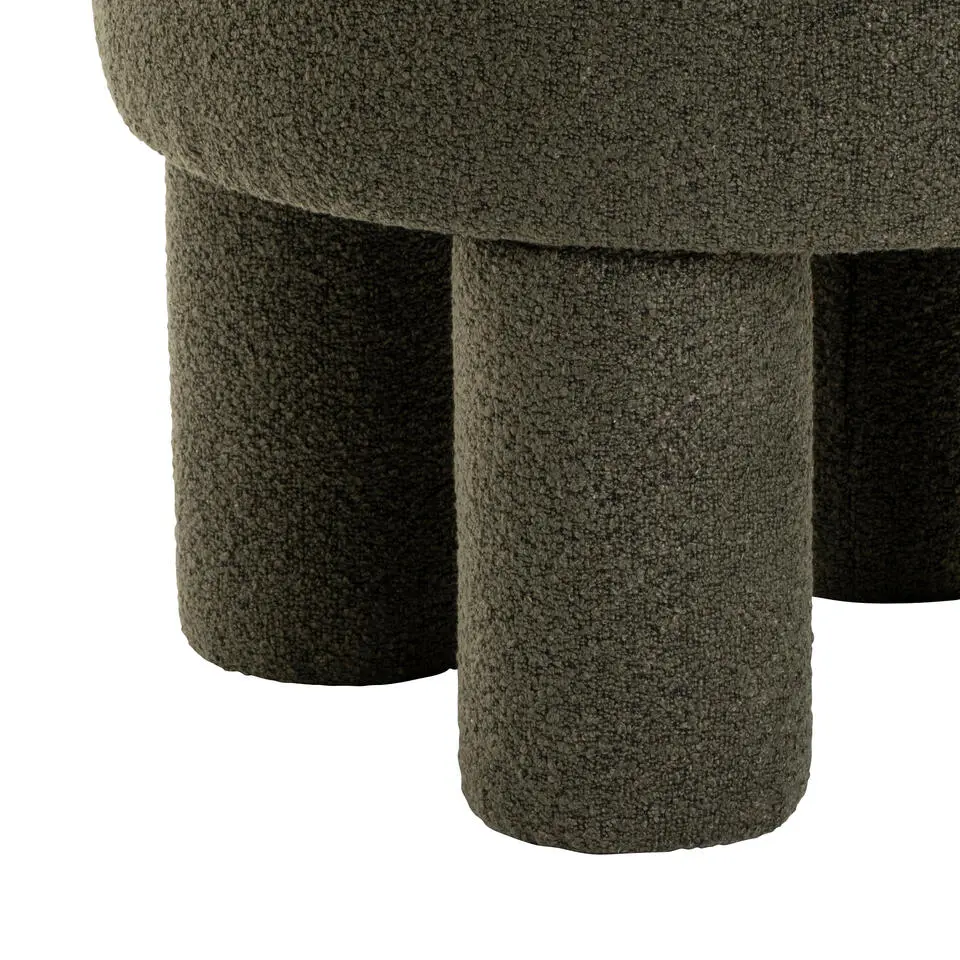 Poef Demi - Bouclé Groen