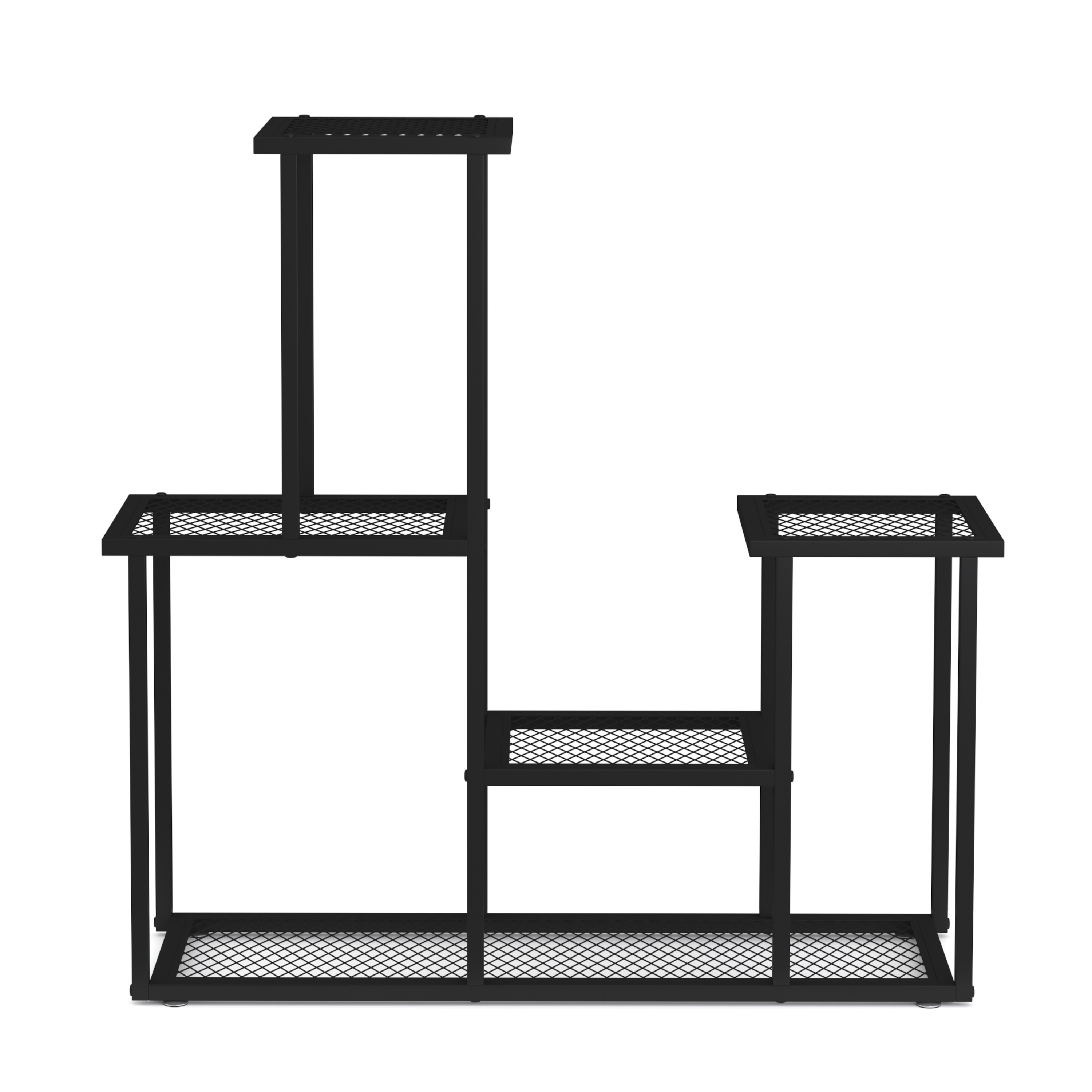 Pflanzenregal 91 x 25 x 83 cm schwarz